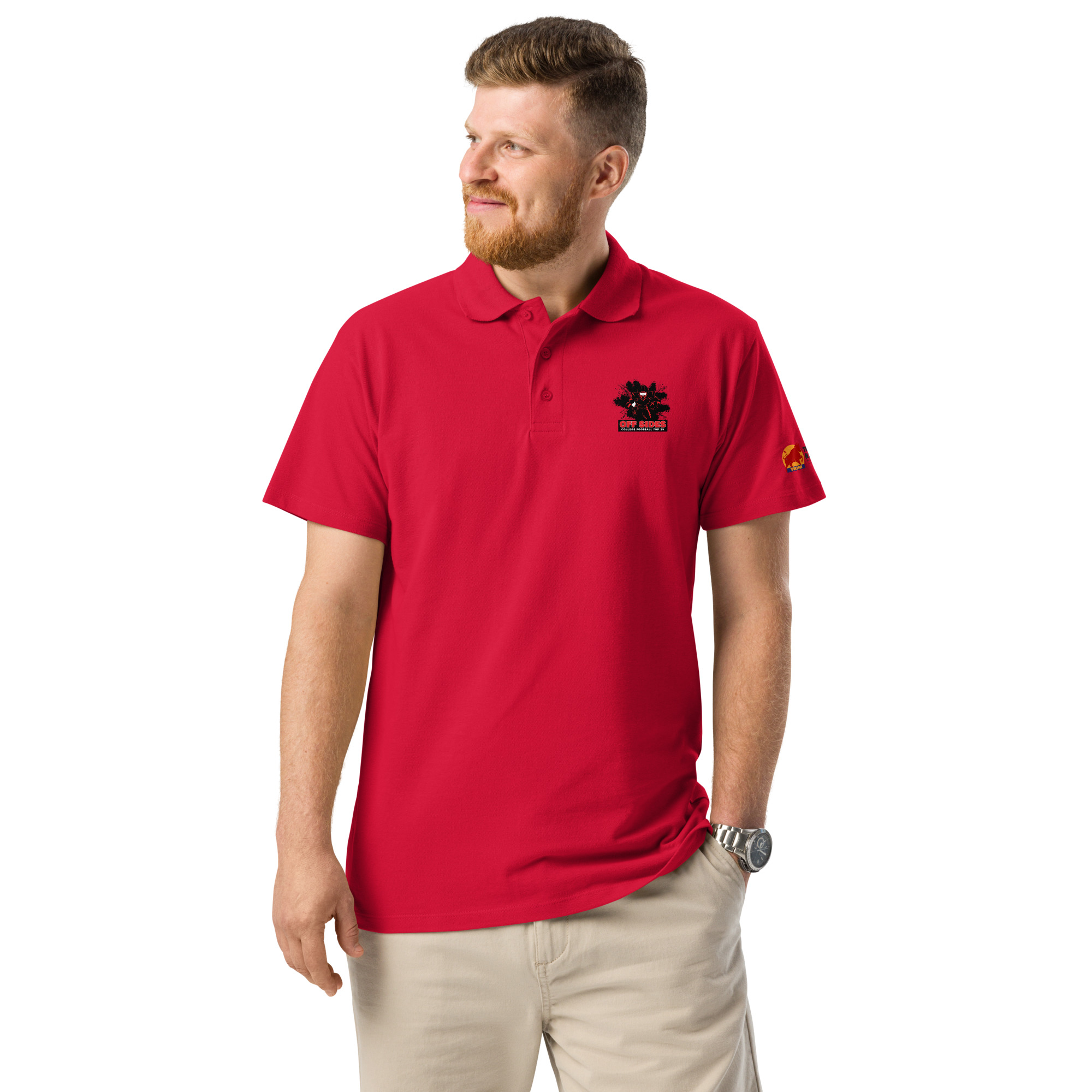 Off Sides College Football Top 25 Premium pique polo shirt - Image 10