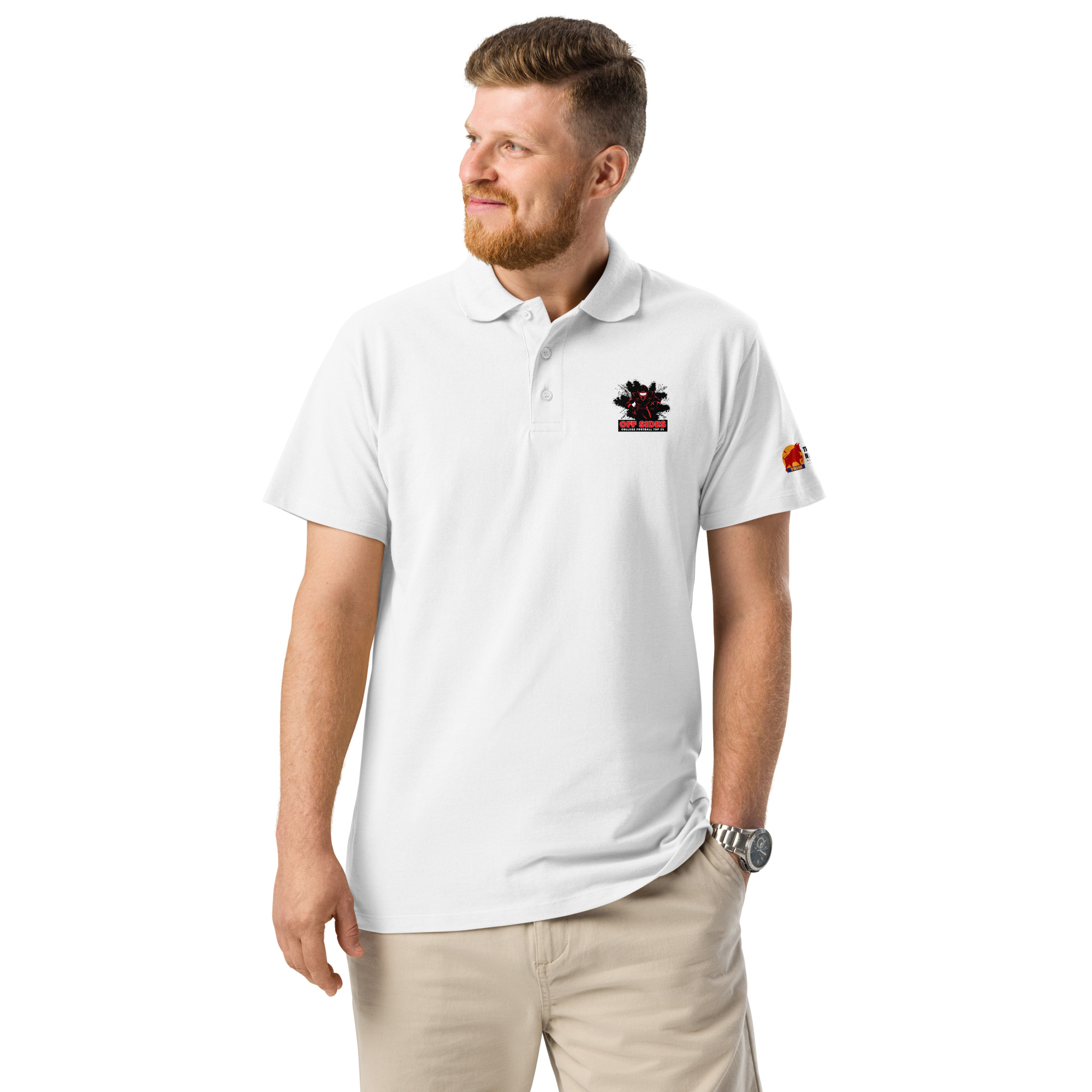 Off Sides College Football Top 25 Premium pique polo shirt - Image 13